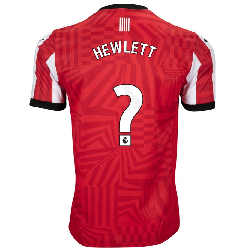 Danxen Kinder Jem Hewlett #0 Rot Weiß Heimtrikot Trikot 2024/25 T-Shirt