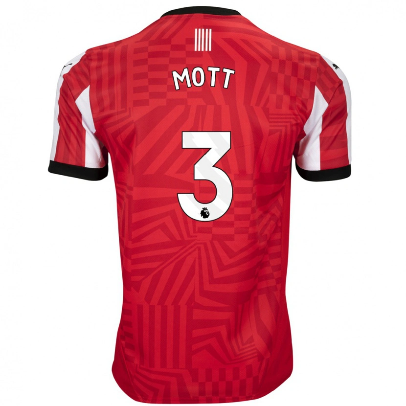 Danxen Kinder Milly Mott #3 Rot Weiß Heimtrikot Trikot 2024/25 T-Shirt