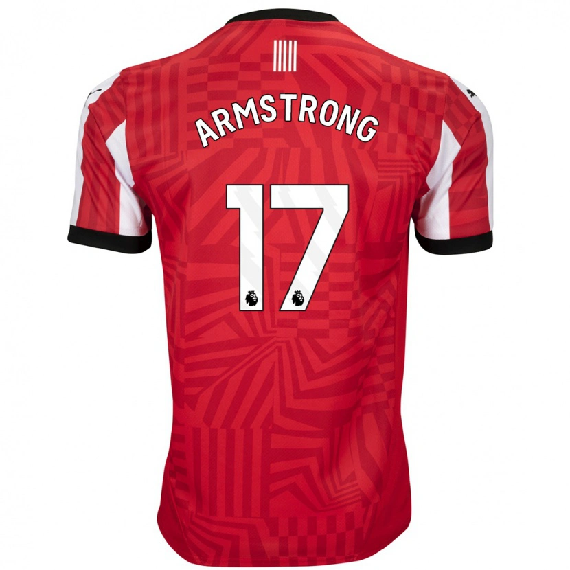 Danxen Kinder Stuart Armstrong #17 Rot Weiß Heimtrikot Trikot 2024/25 T-Shirt