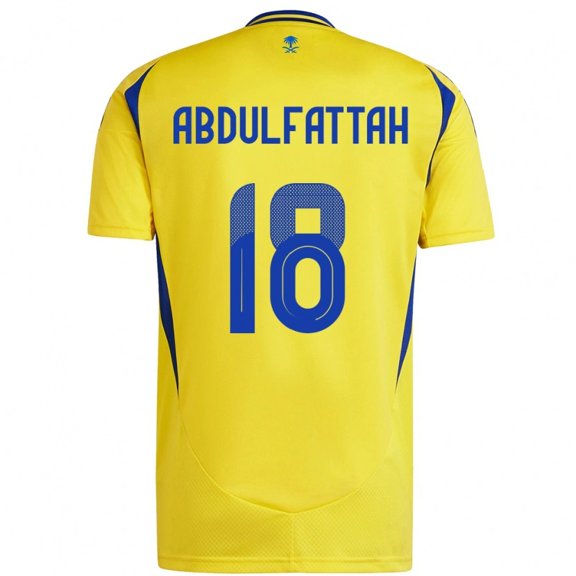 Danxen Kinder Abdulfattah Adam #18 Gelb Blau Heimtrikot Trikot 2024/25 T-Shirt