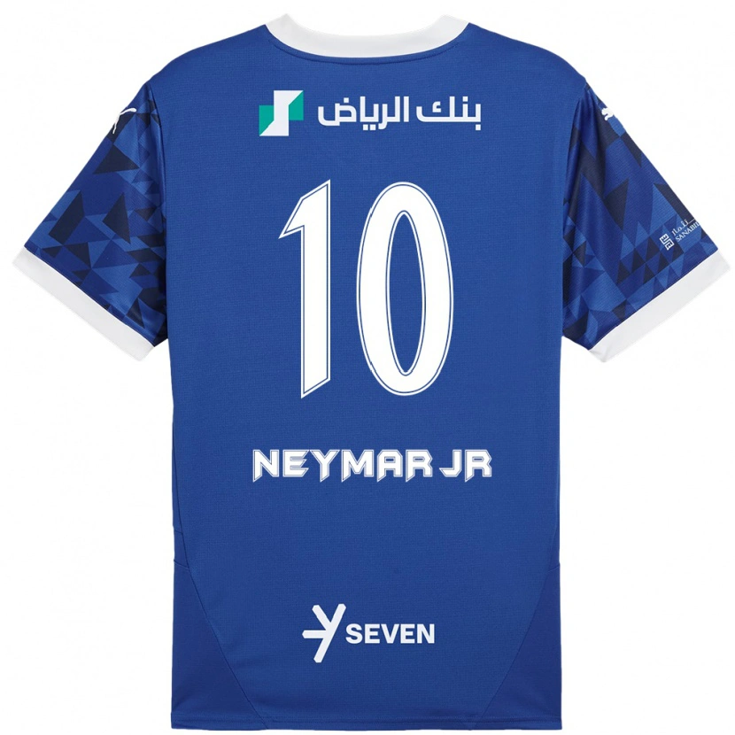 Danxen Kinder Neymar #10 Dunkelblau Weiß Heimtrikot Trikot 2024/25 T-Shirt