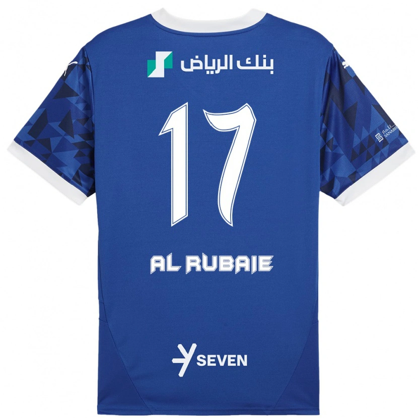 Danxen Kinder Mohammed Al-Rubaie #17 Dunkelblau Weiß Heimtrikot Trikot 2024/25 T-Shirt