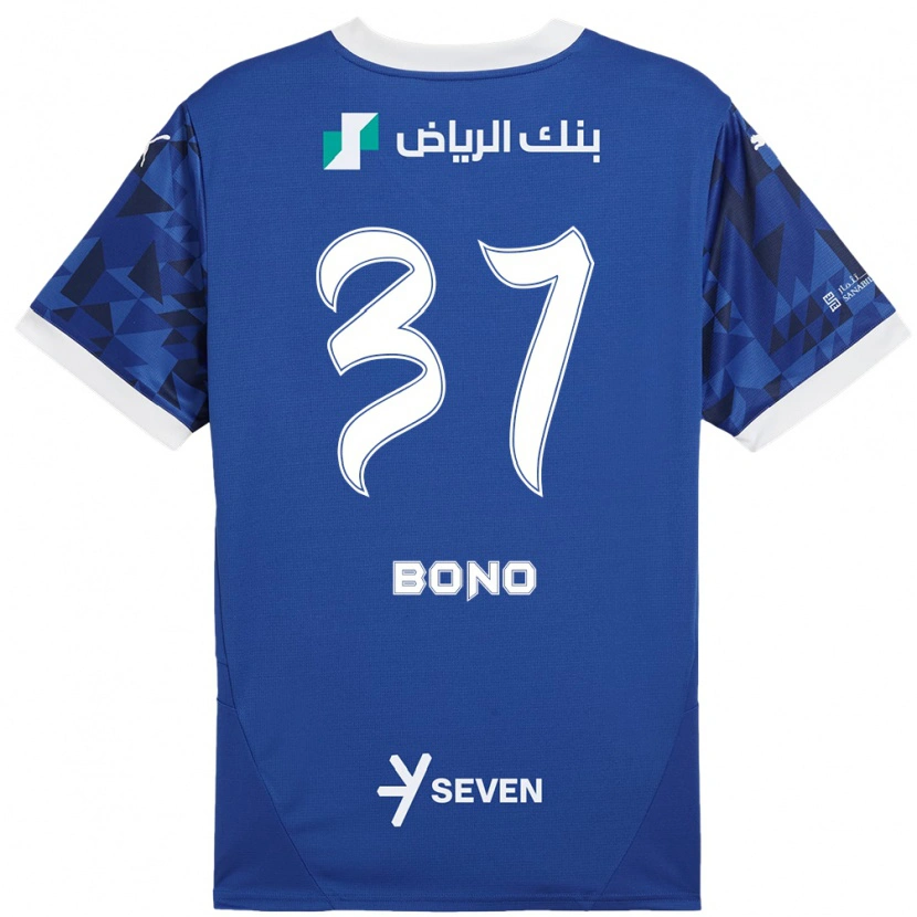 Danxen Kinder Bono #37 Dunkelblau Weiß Heimtrikot Trikot 2024/25 T-Shirt