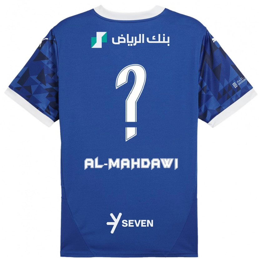 Danxen Kinder Ali Al-Mahdawi #0 Dunkelblau Weiß Heimtrikot Trikot 2024/25 T-Shirt