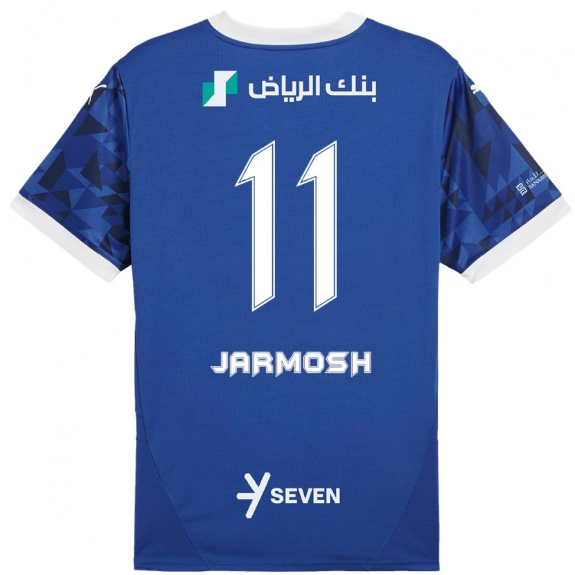 Danxen Kinder Abdulaziz Jarmosh #11 Dunkelblau Weiß Heimtrikot Trikot 2024/25 T-Shirt