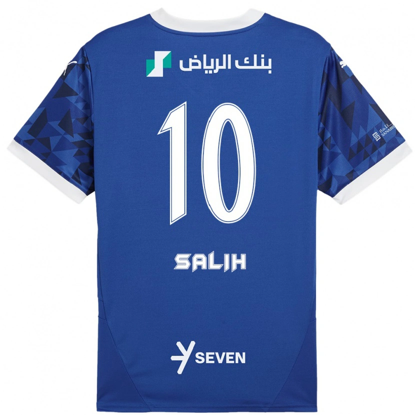 Danxen Kinder Zakia Salih #10 Dunkelblau Weiß Heimtrikot Trikot 2024/25 T-Shirt