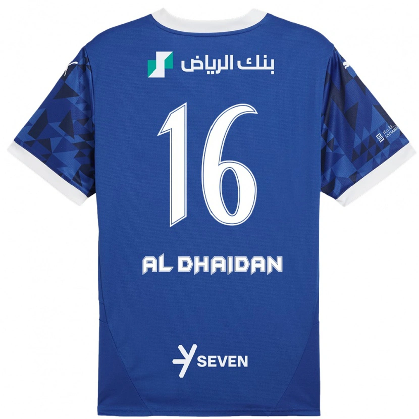 Danxen Kinder Nadia Al-Dhaidan #16 Dunkelblau Weiß Heimtrikot Trikot 2024/25 T-Shirt