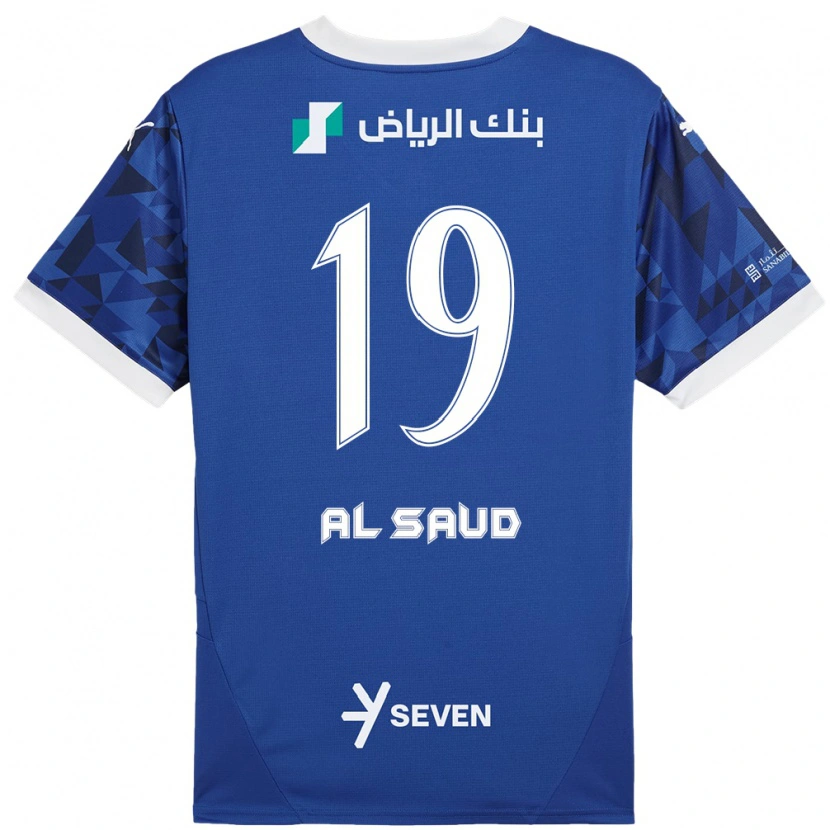 Danxen Kinder Manal Al Saud #19 Dunkelblau Weiß Heimtrikot Trikot 2024/25 T-Shirt