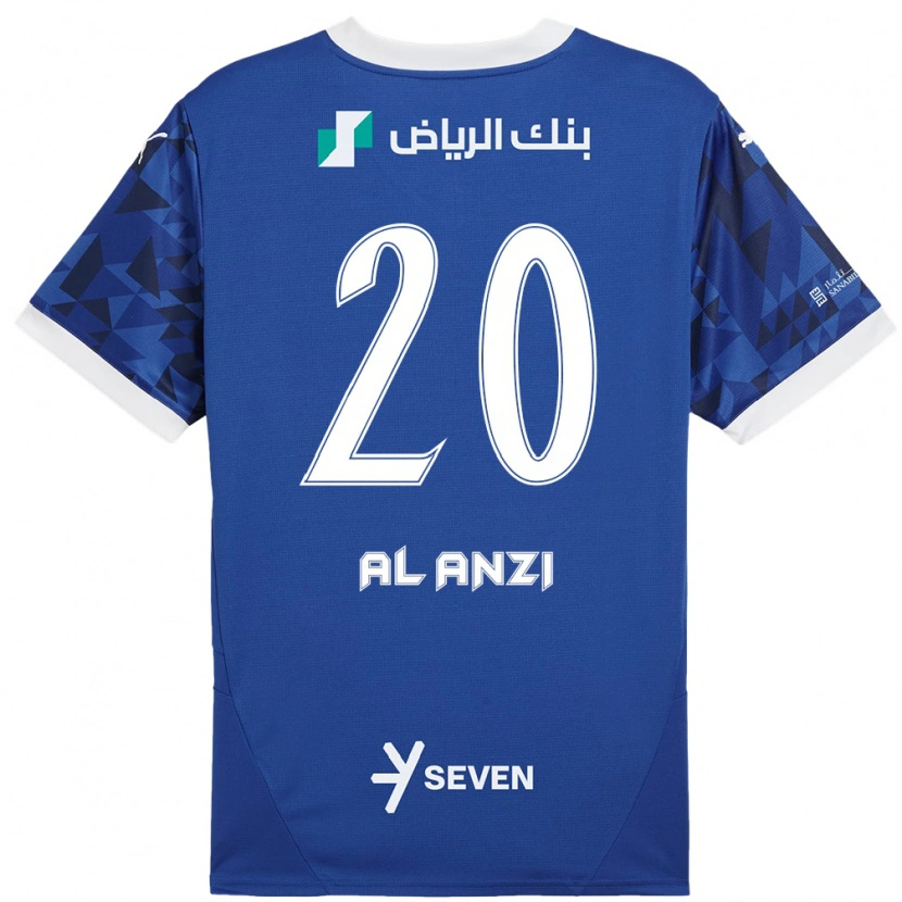 Danxen Kinder Areej Al-Anzi #20 Dunkelblau Weiß Heimtrikot Trikot 2024/25 T-Shirt