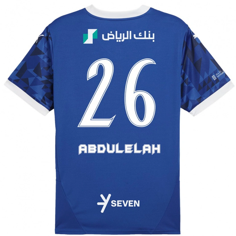 Danxen Kinder Abdulelah Al-Malki #26 Dunkelblau Weiß Heimtrikot Trikot 2024/25 T-Shirt