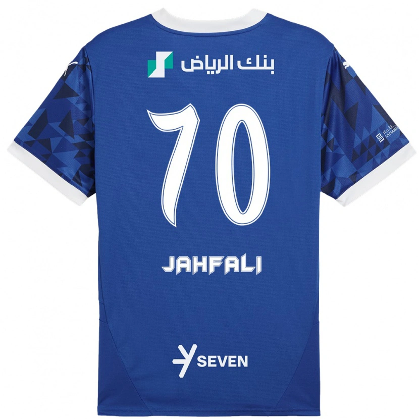 Danxen Kinder Mohammed Jahfali #70 Dunkelblau Weiß Heimtrikot Trikot 2024/25 T-Shirt