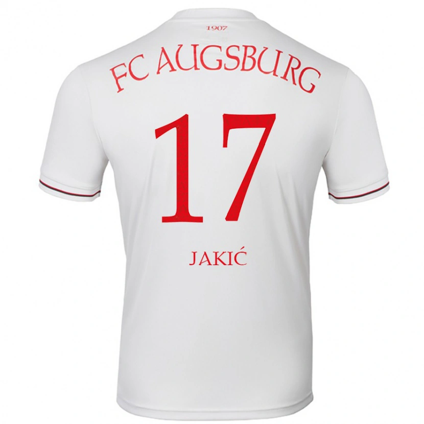 Danxen Kinder Kristijan Jakic #17 Weiß Heimtrikot Trikot 2024/25 T-Shirt