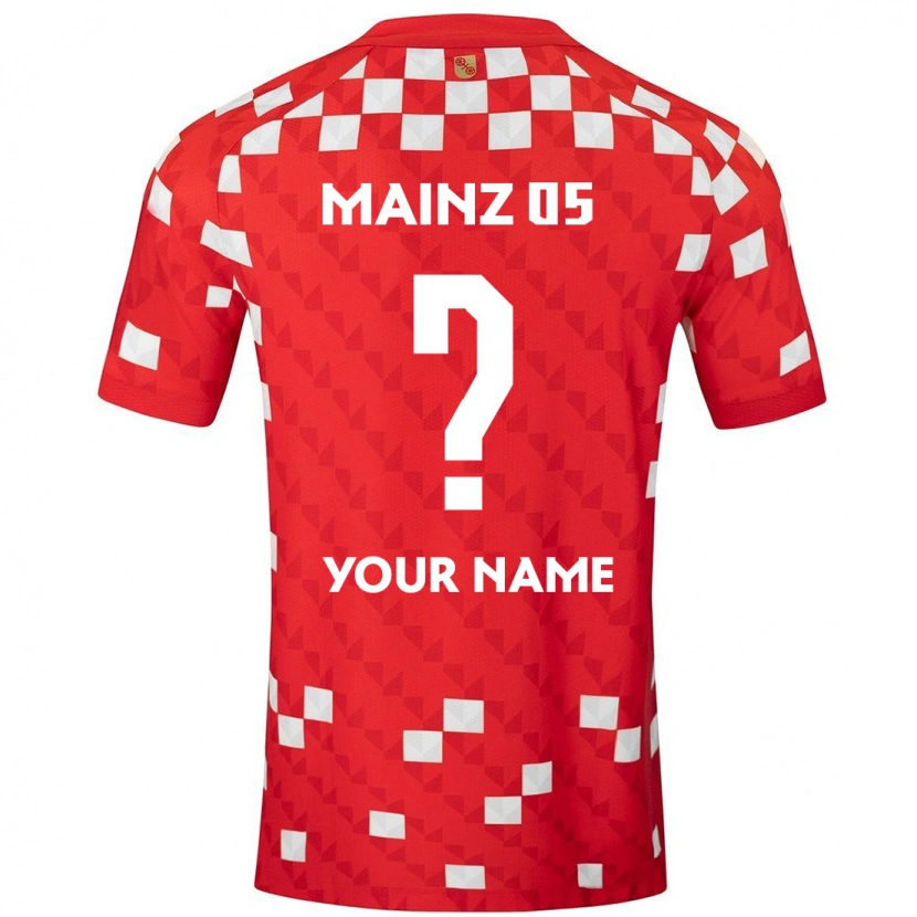 Danxen Kinder Ihren Namen #0 Weiß Rot Heimtrikot Trikot 2024/25 T-Shirt