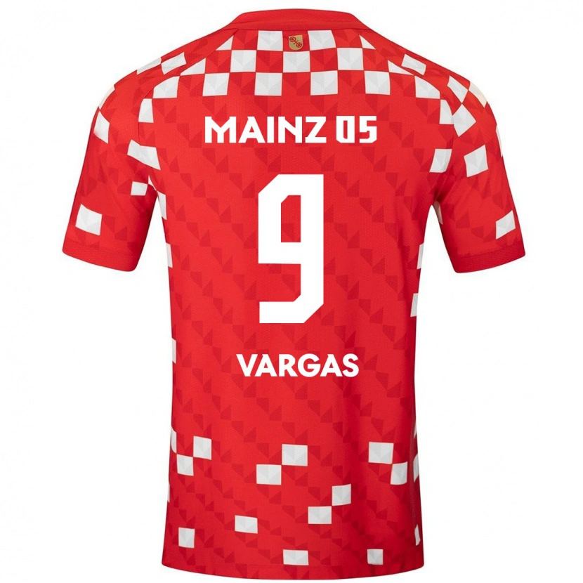 Danxen Kinder Nayrobi Vargas #9 Weiß Rot Heimtrikot Trikot 2024/25 T-Shirt