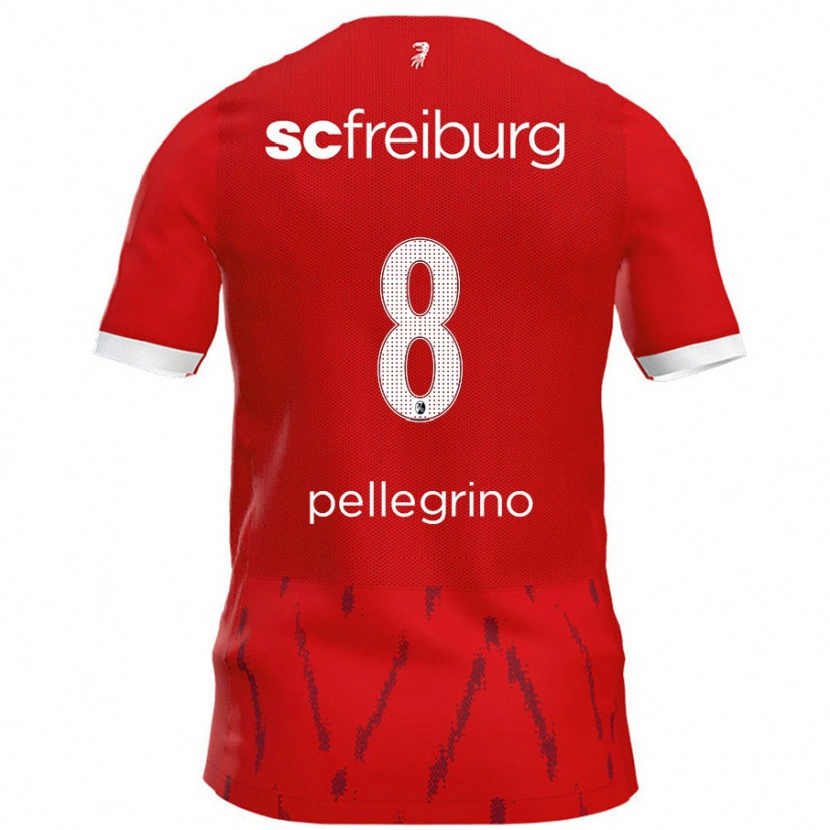 Danxen Kinder Gabriel Pellegrino #8 Rot Heimtrikot Trikot 2024/25 T-Shirt