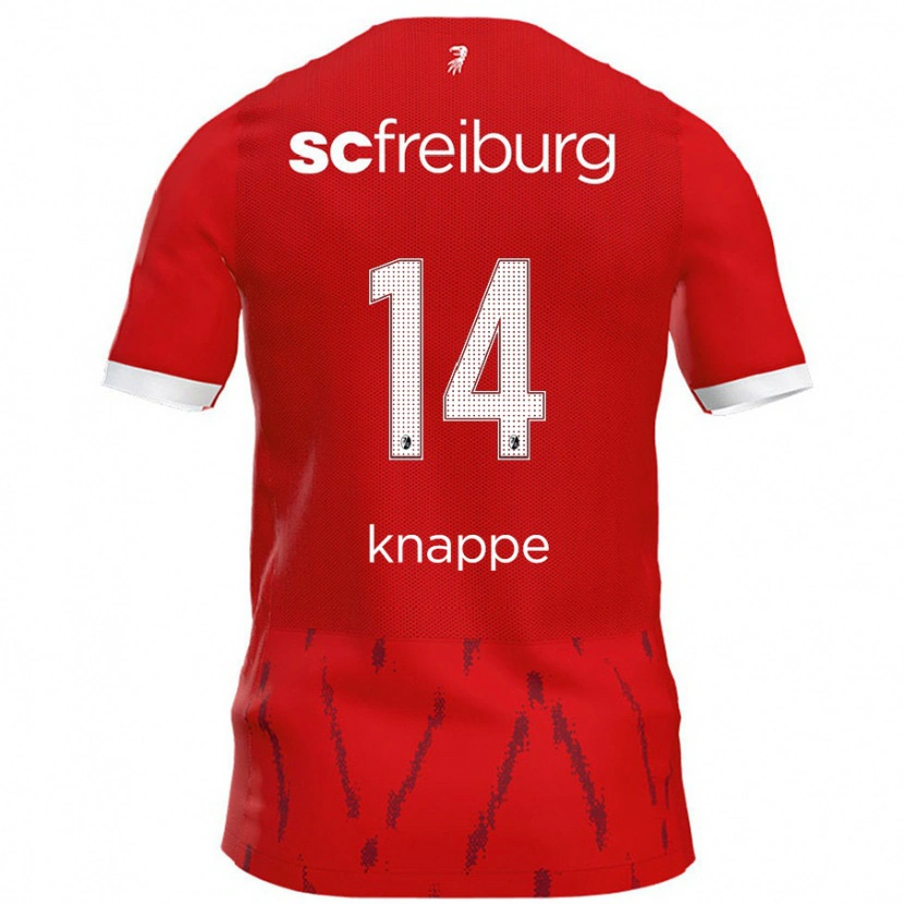 Danxen Kinder Davino Knappe #14 Rot Heimtrikot Trikot 2024/25 T-Shirt