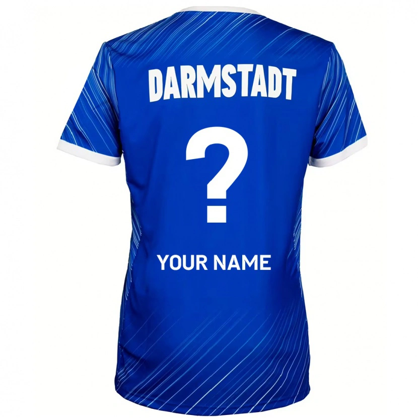 Danxen Kinder Ihren Namen #0 Blau Weiß Heimtrikot Trikot 2024/25 T-Shirt