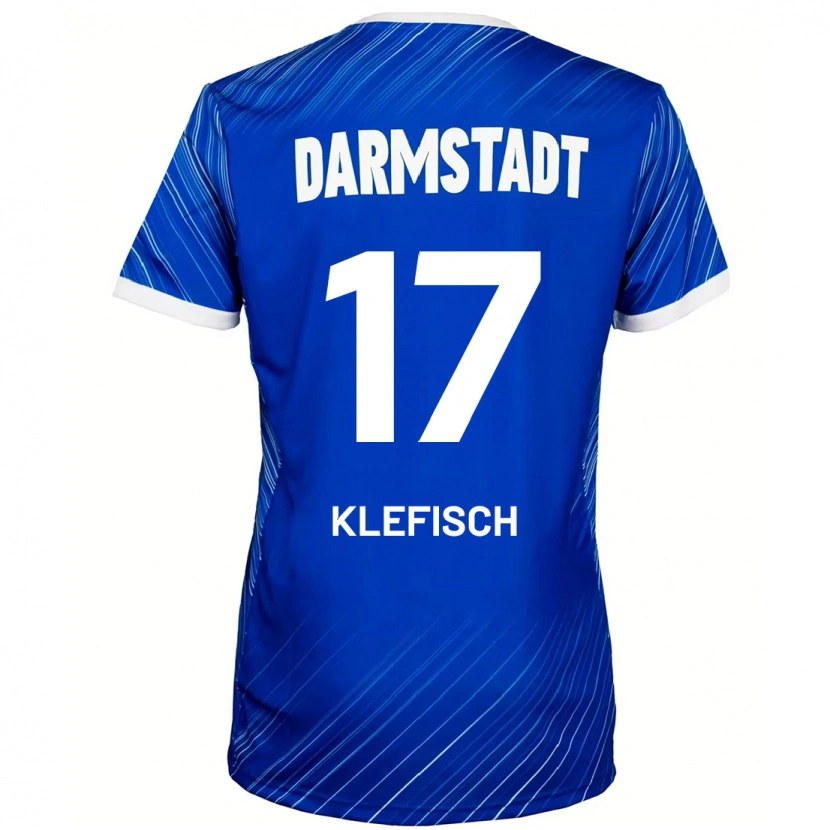 Danxen Kinder Kai Klefisch #17 Blau Weiß Heimtrikot Trikot 2024/25 T-Shirt