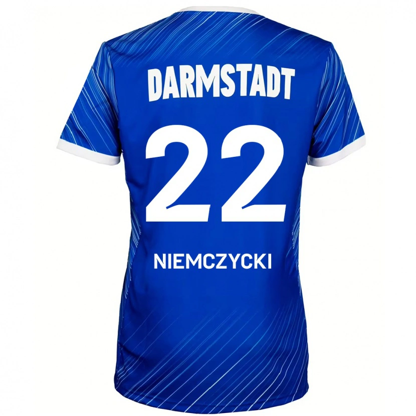 Danxen Kinder Karol Niemczycki #22 Blau Weiß Heimtrikot Trikot 2024/25 T-Shirt