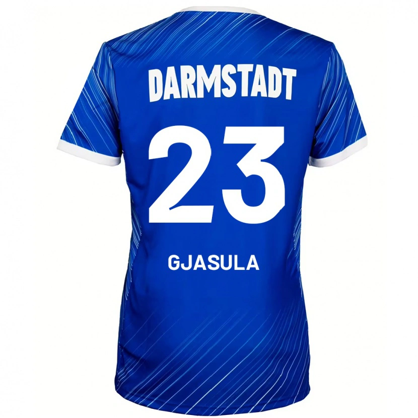 Danxen Kinder Klaus Gjasula #23 Blau Weiß Heimtrikot Trikot 2024/25 T-Shirt