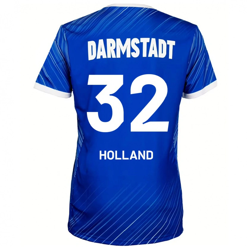 Danxen Kinder Fabian Holland #32 Blau Weiß Heimtrikot Trikot 2024/25 T-Shirt