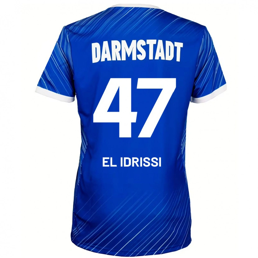 Danxen Kinder Othmane El Idrissi #47 Blau Weiß Heimtrikot Trikot 2024/25 T-Shirt