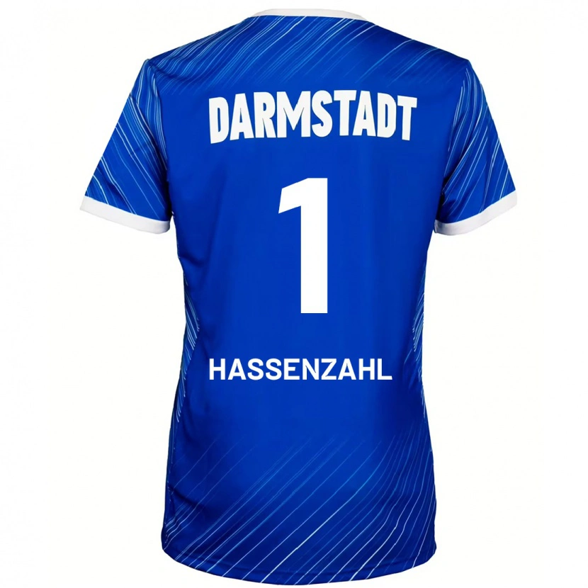 Danxen Kinder Leon Hassenzahl #1 Blau Weiß Heimtrikot Trikot 2024/25 T-Shirt