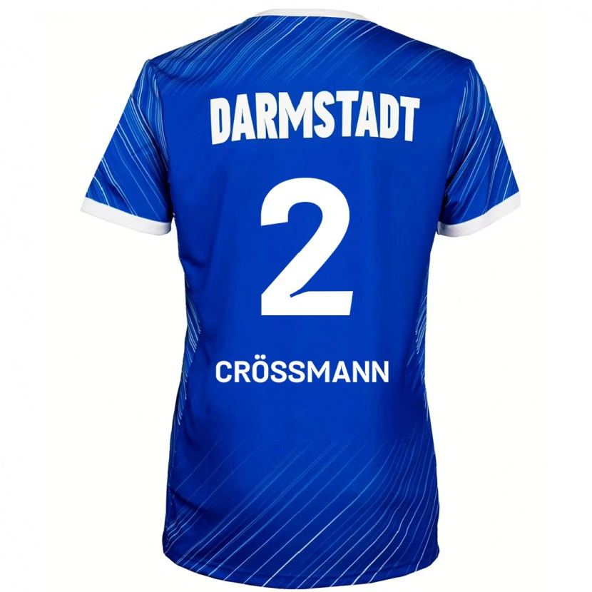 Danxen Kinder Elias Crößmann #2 Blau Weiß Heimtrikot Trikot 2024/25 T-Shirt