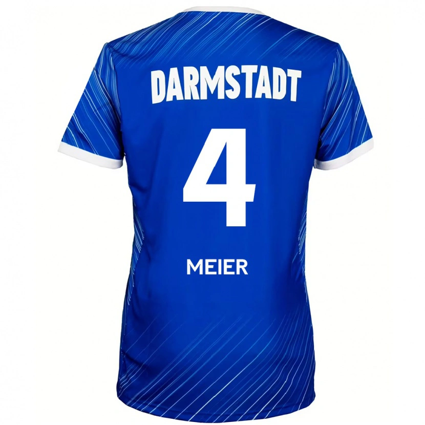 Danxen Kinder Mark Meier #4 Blau Weiß Heimtrikot Trikot 2024/25 T-Shirt