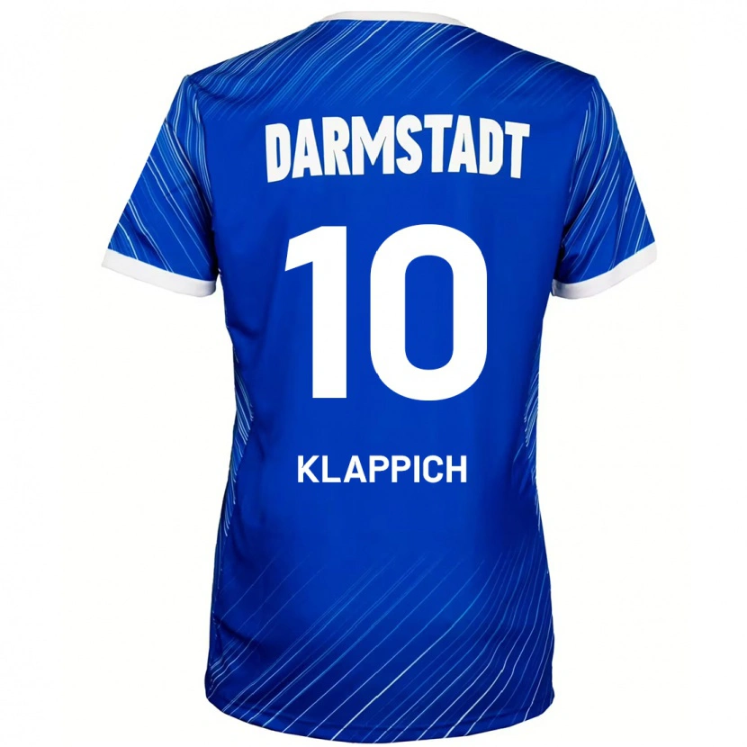 Danxen Kinder Luis Klappich #10 Blau Weiß Heimtrikot Trikot 2024/25 T-Shirt