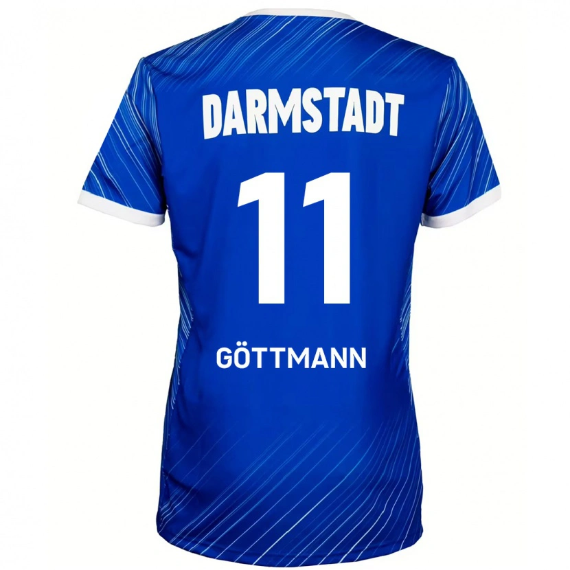 Danxen Kinder Levin Göttmann #11 Blau Weiß Heimtrikot Trikot 2024/25 T-Shirt