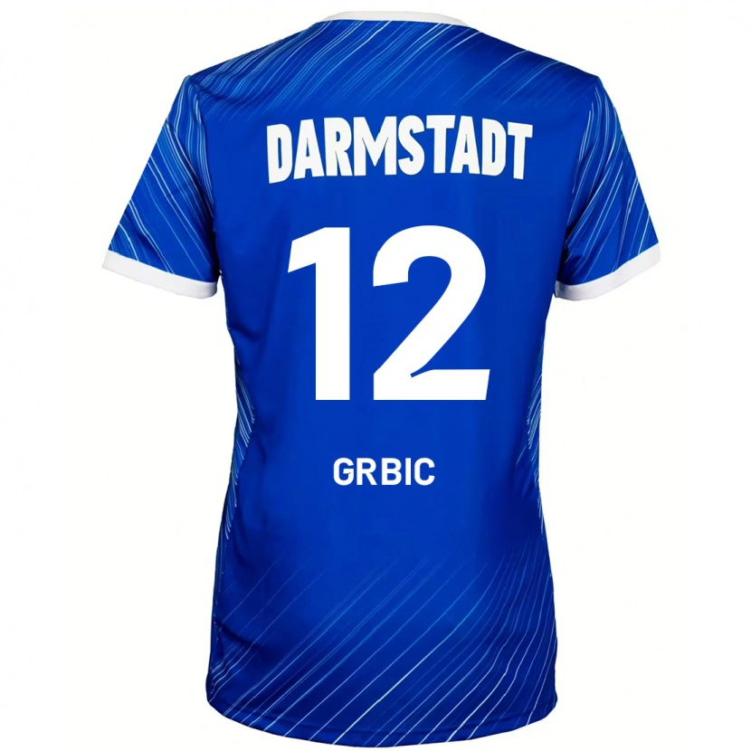 Danxen Kinder Viktor Grbic #12 Blau Weiß Heimtrikot Trikot 2024/25 T-Shirt