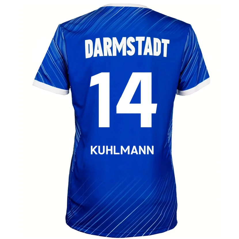 Danxen Kinder Marcel Kuhlmann #14 Blau Weiß Heimtrikot Trikot 2024/25 T-Shirt