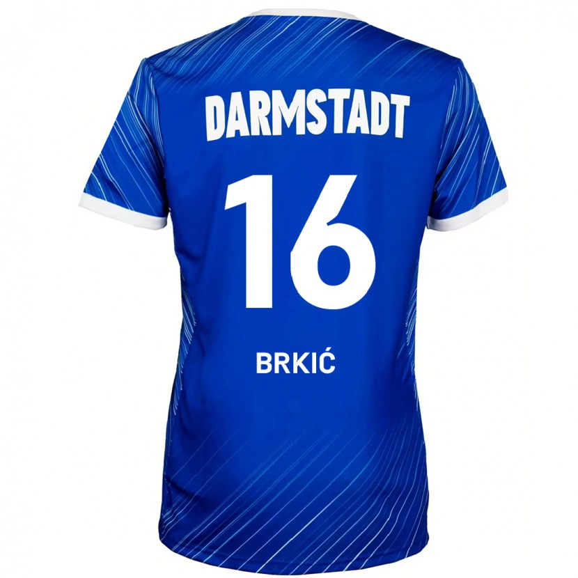 Danxen Kinder Amar Brkić #16 Blau Weiß Heimtrikot Trikot 2024/25 T-Shirt