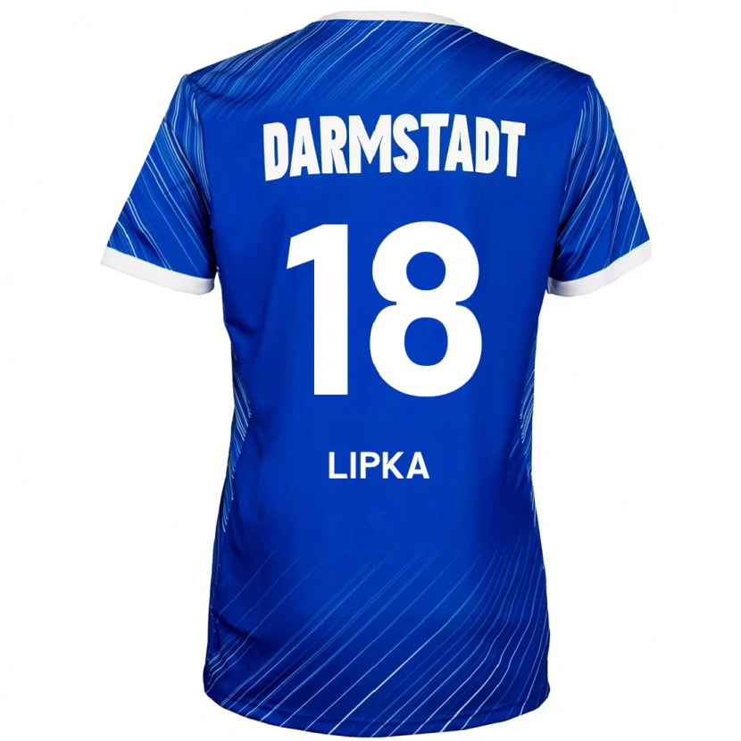 Danxen Kinder David Lipka #18 Blau Weiß Heimtrikot Trikot 2024/25 T-Shirt