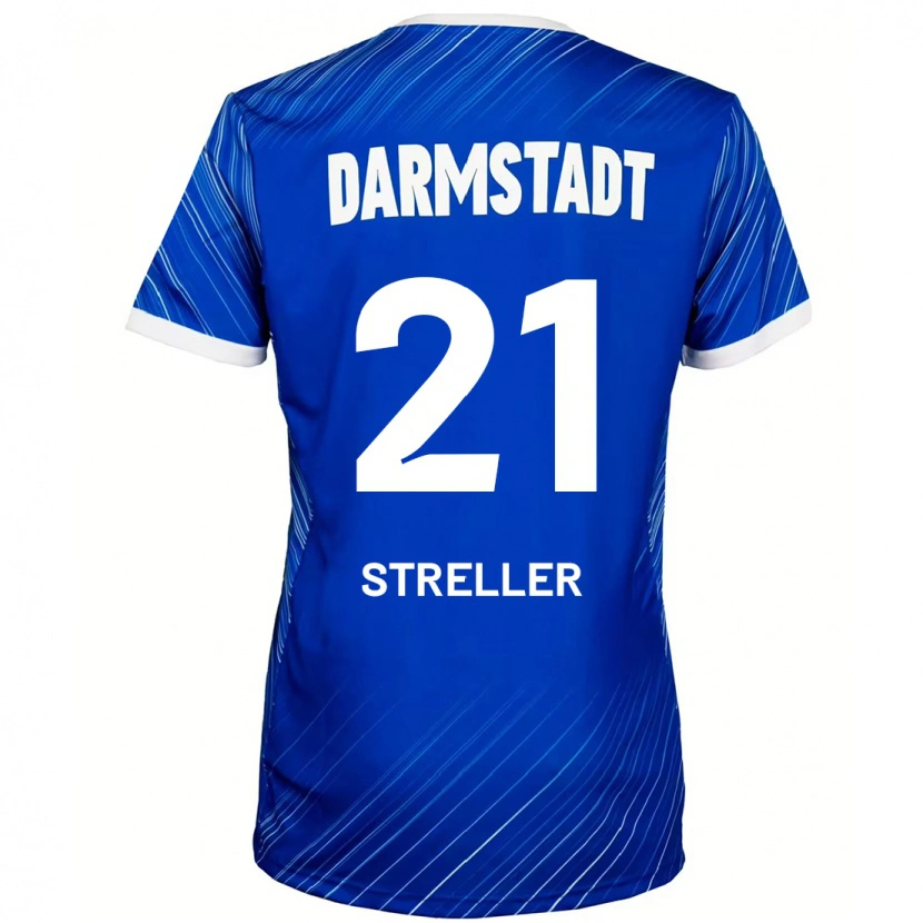 Danxen Kinder Till Streller #21 Blau Weiß Heimtrikot Trikot 2024/25 T-Shirt