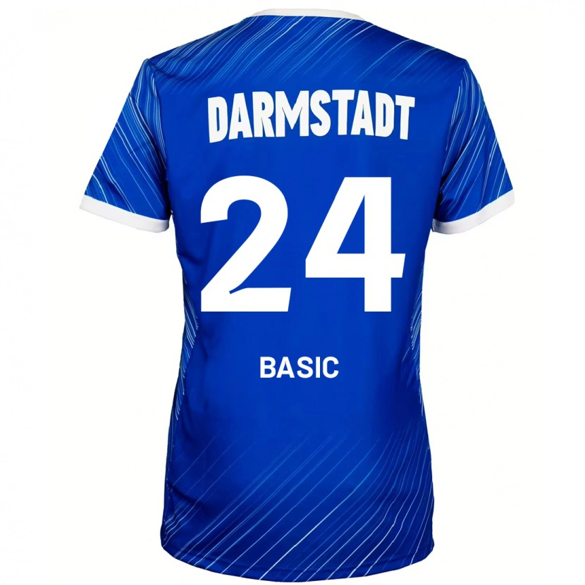 Danxen Kinder Benjamin Basic #24 Blau Weiß Heimtrikot Trikot 2024/25 T-Shirt