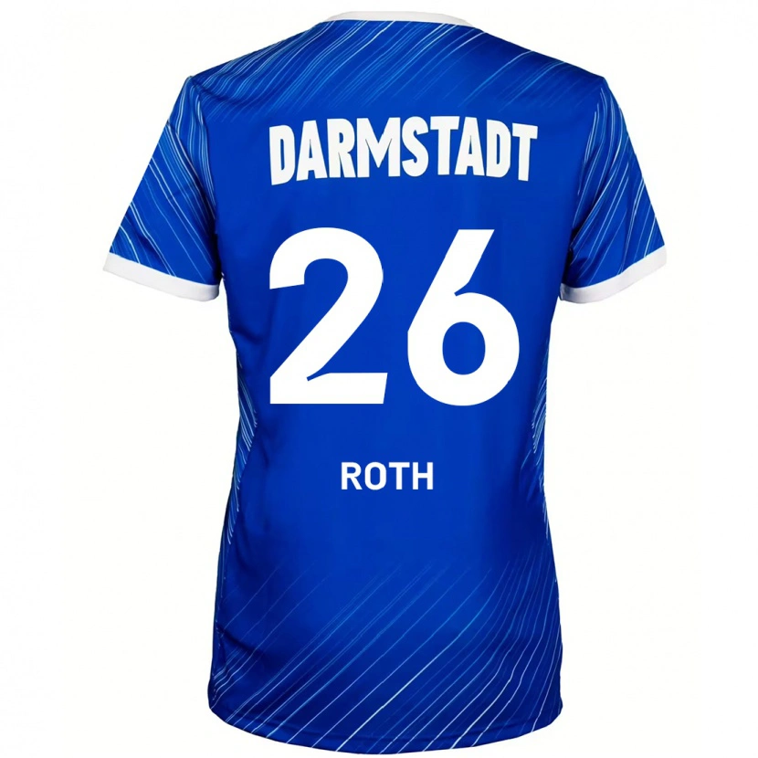 Danxen Kinder Maximilian Roth #26 Blau Weiß Heimtrikot Trikot 2024/25 T-Shirt