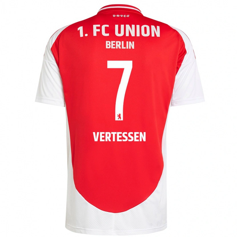 Danxen Kinder Yorbe Vertessen #7 Rot Weiß Heimtrikot Trikot 2024/25 T-Shirt