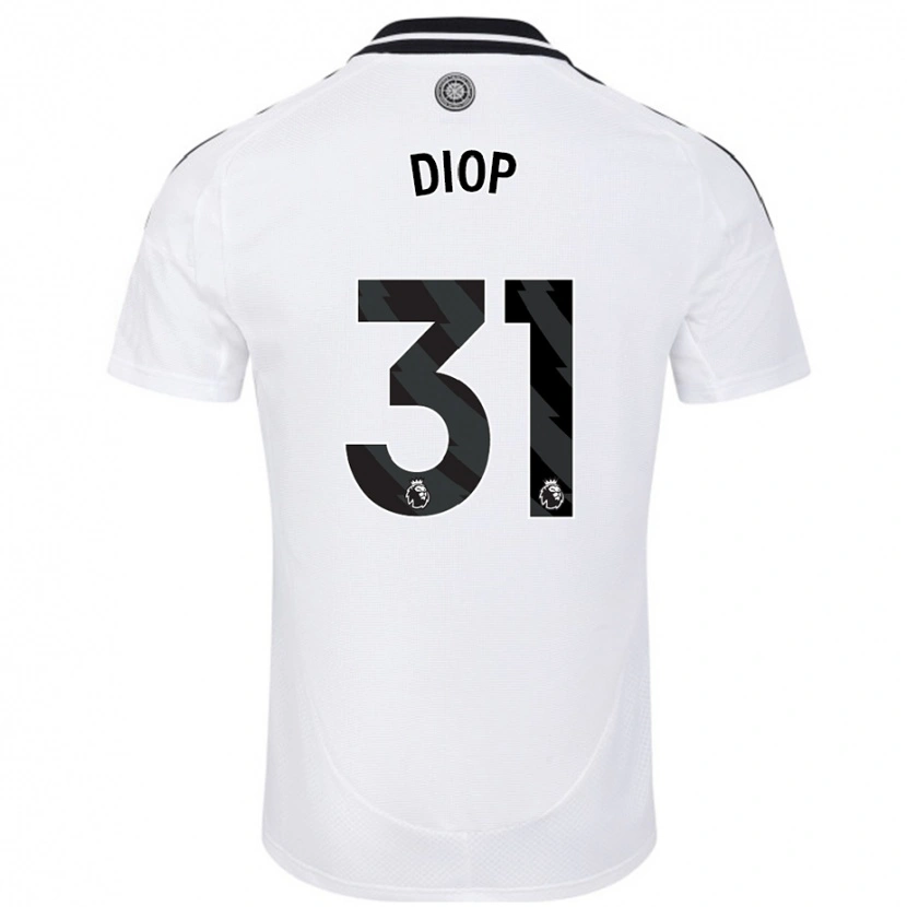 Danxen Kinder Issa Diop #31 Weiß Heimtrikot Trikot 2024/25 T-Shirt