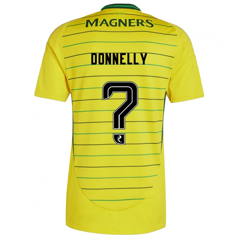 Danxen Kinder Jacob Donnelly #0 Gelb Auswärtstrikot Trikot 2024/25 T-Shirt