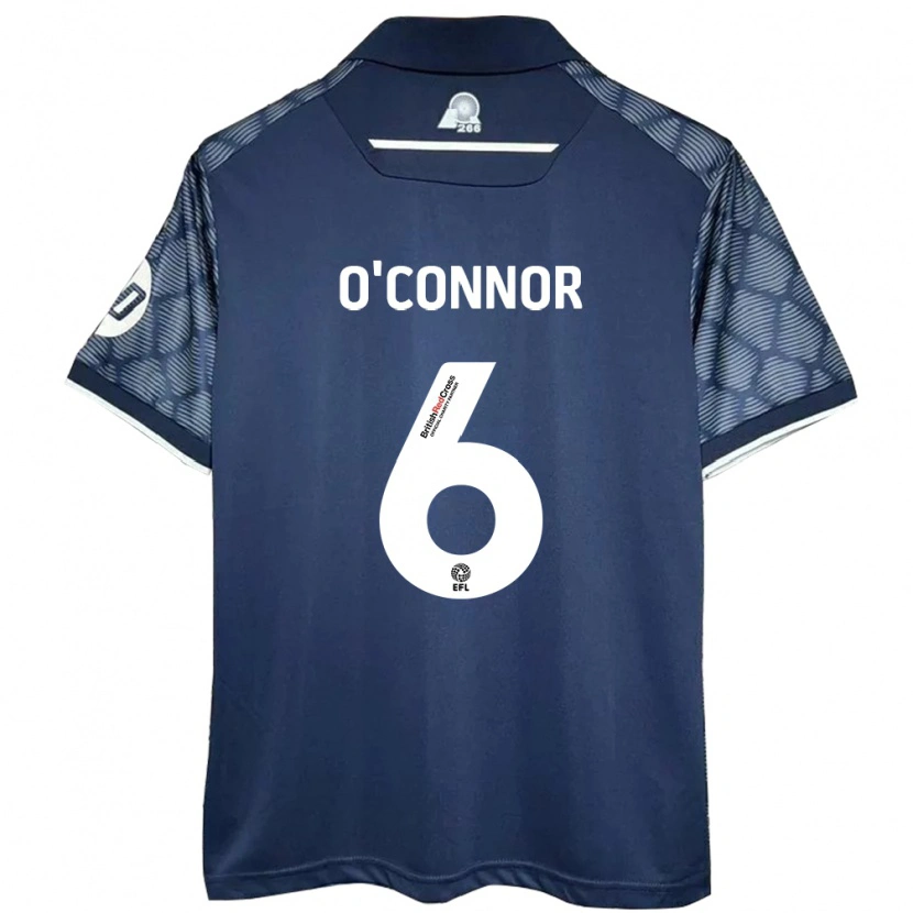 Danxen Kinder Thomas O'connor #6 Schwarz Auswärtstrikot Trikot 2024/25 T-Shirt