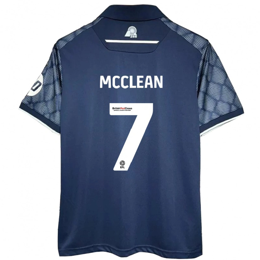 Danxen Kinder James Mcclean #7 Schwarz Auswärtstrikot Trikot 2024/25 T-Shirt