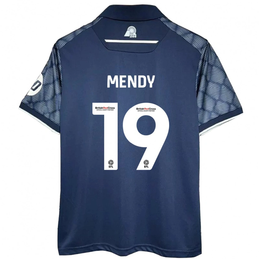 Danxen Kinder Jacob Mendy #19 Schwarz Auswärtstrikot Trikot 2024/25 T-Shirt