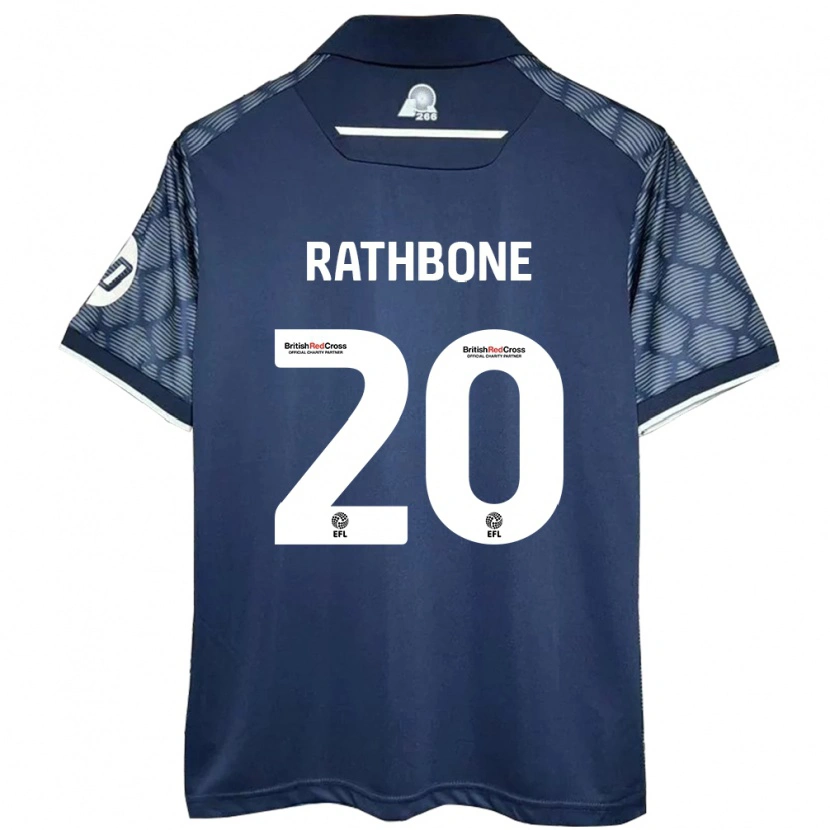 Danxen Kinder Ollie Rathbone #20 Schwarz Auswärtstrikot Trikot 2024/25 T-Shirt