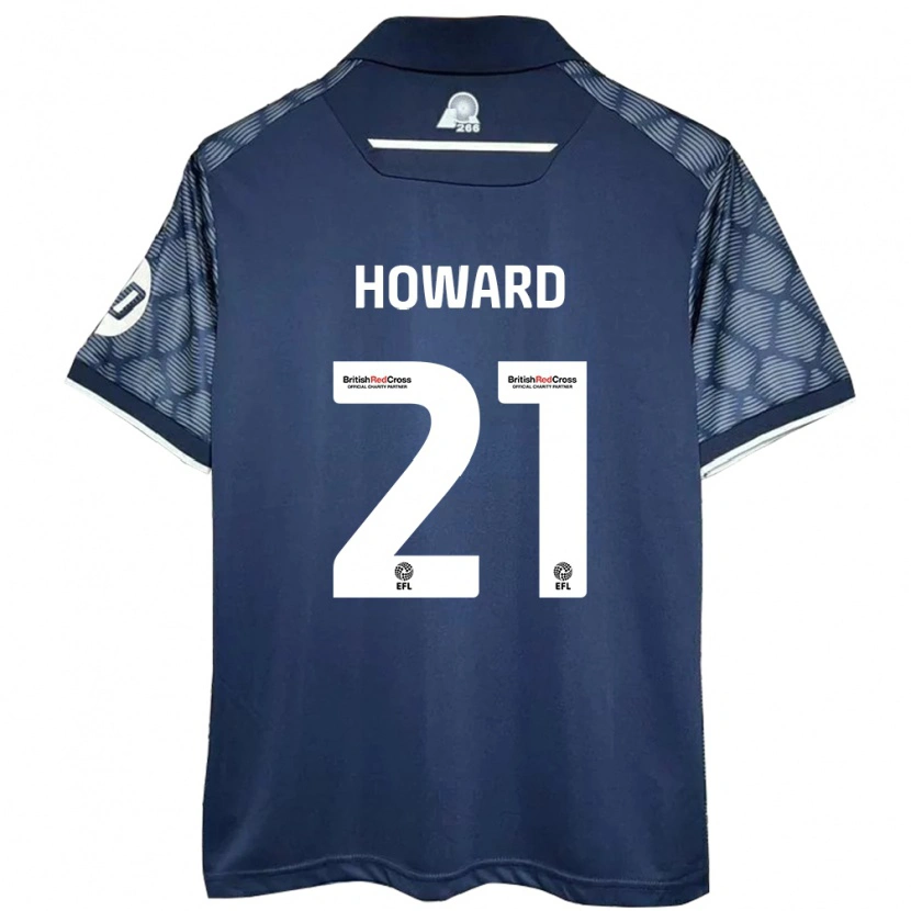 Danxen Kinder Mark Howard #21 Schwarz Auswärtstrikot Trikot 2024/25 T-Shirt