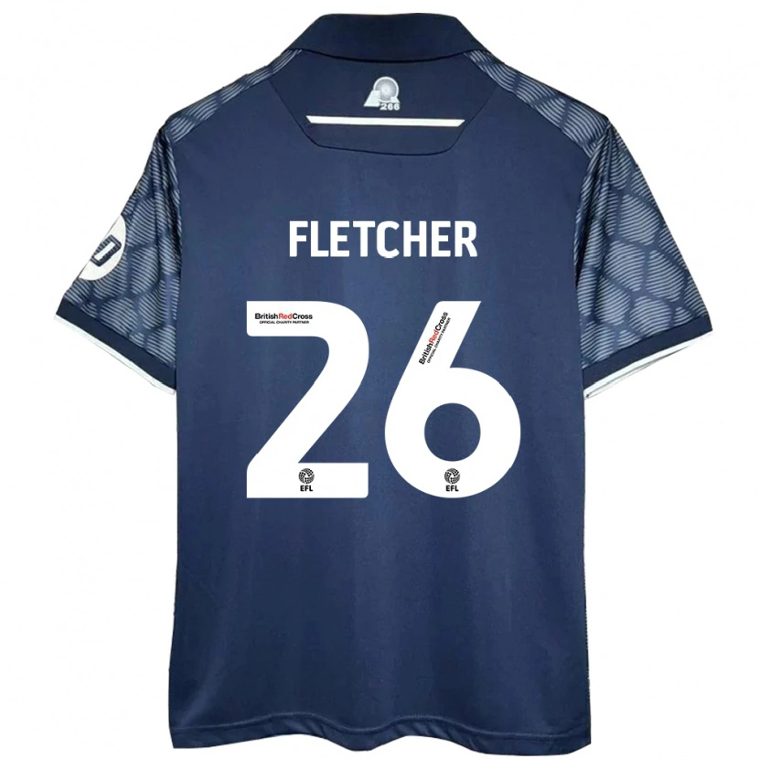 Danxen Kinder Steven Fletcher #26 Schwarz Auswärtstrikot Trikot 2024/25 T-Shirt