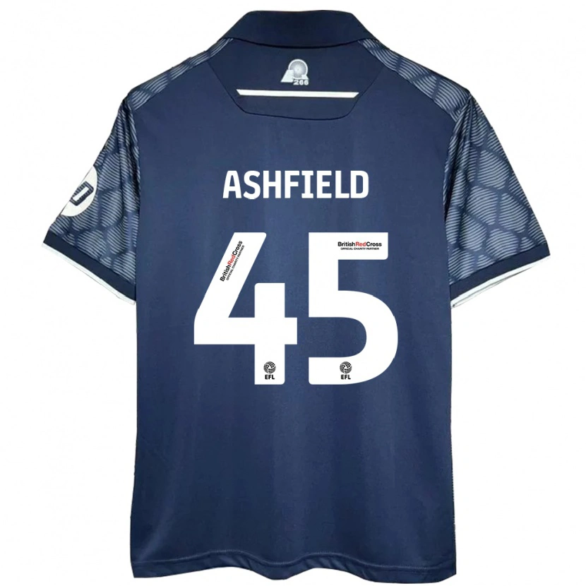 Danxen Kinder Harry Ashfield #45 Schwarz Auswärtstrikot Trikot 2024/25 T-Shirt