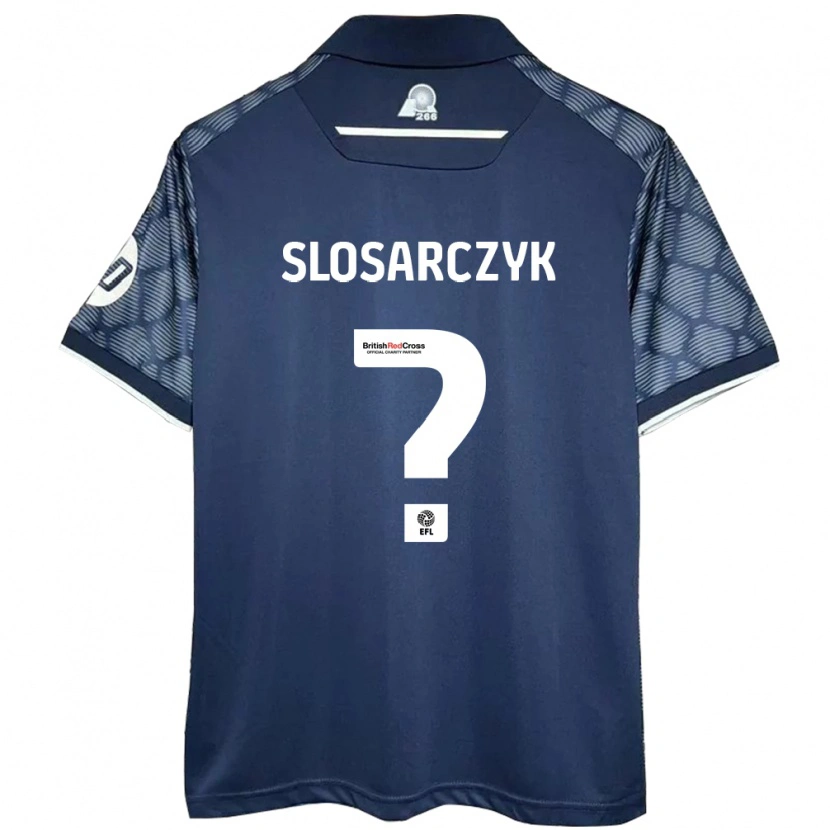 Danxen Kinder Nikolas Slosarczyk #0 Schwarz Auswärtstrikot Trikot 2024/25 T-Shirt