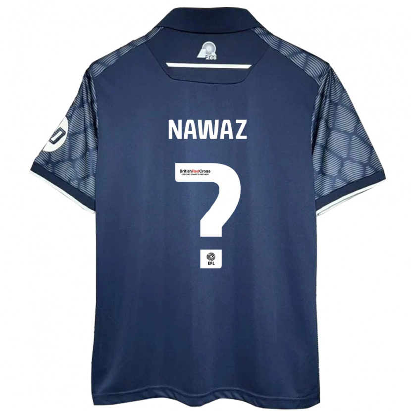 Danxen Kinder Umar Nawaz #0 Schwarz Auswärtstrikot Trikot 2024/25 T-Shirt